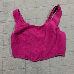 Women's Pink Crop Top
